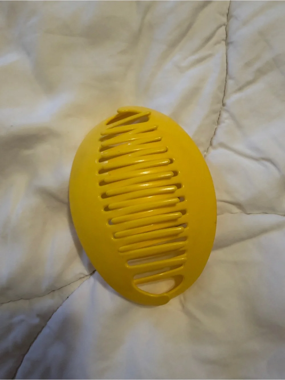 Set of Vintage Goody TZERS Claw Combs in Orange and Yellow